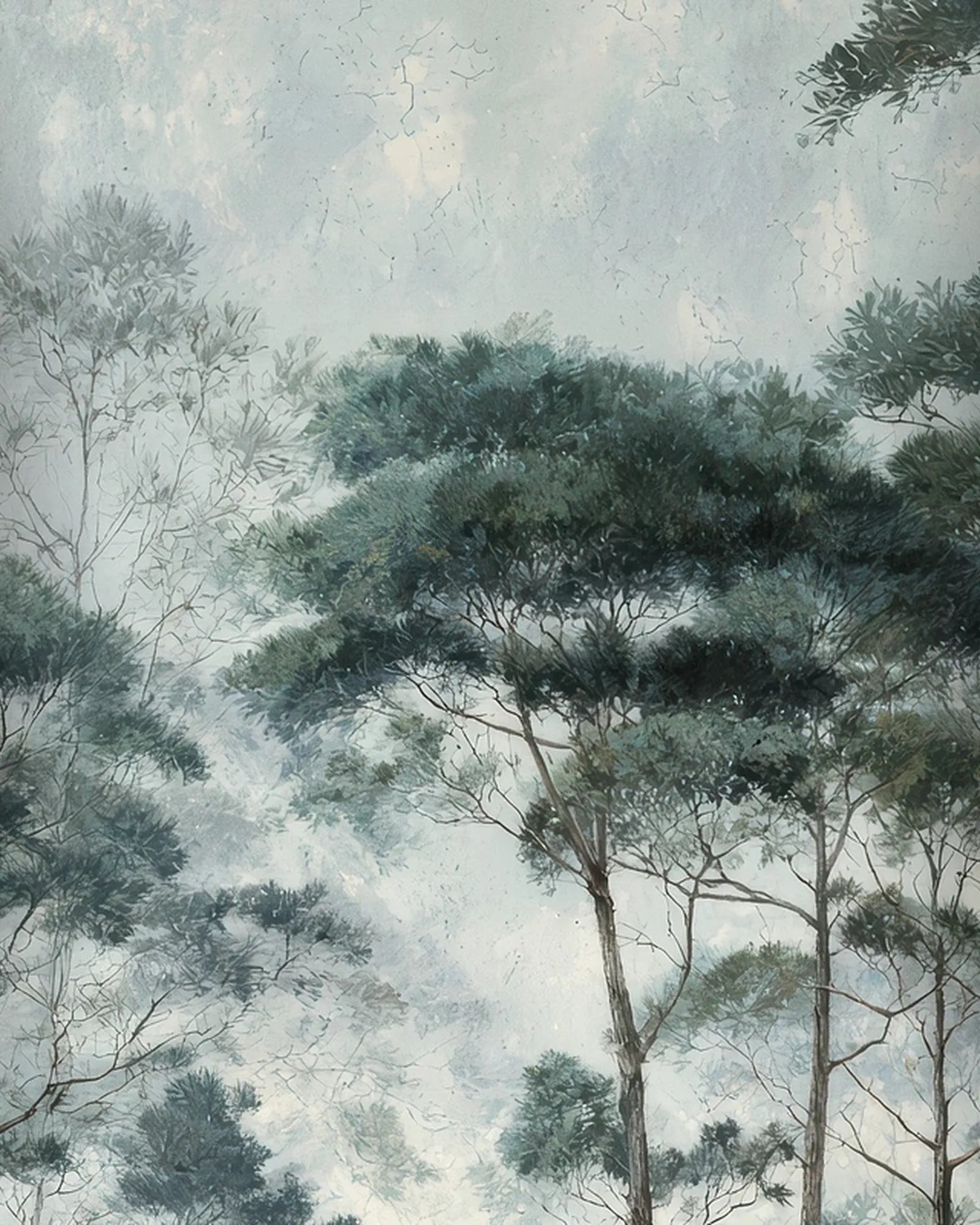 Papel Mural Bruma de Pinos Portis