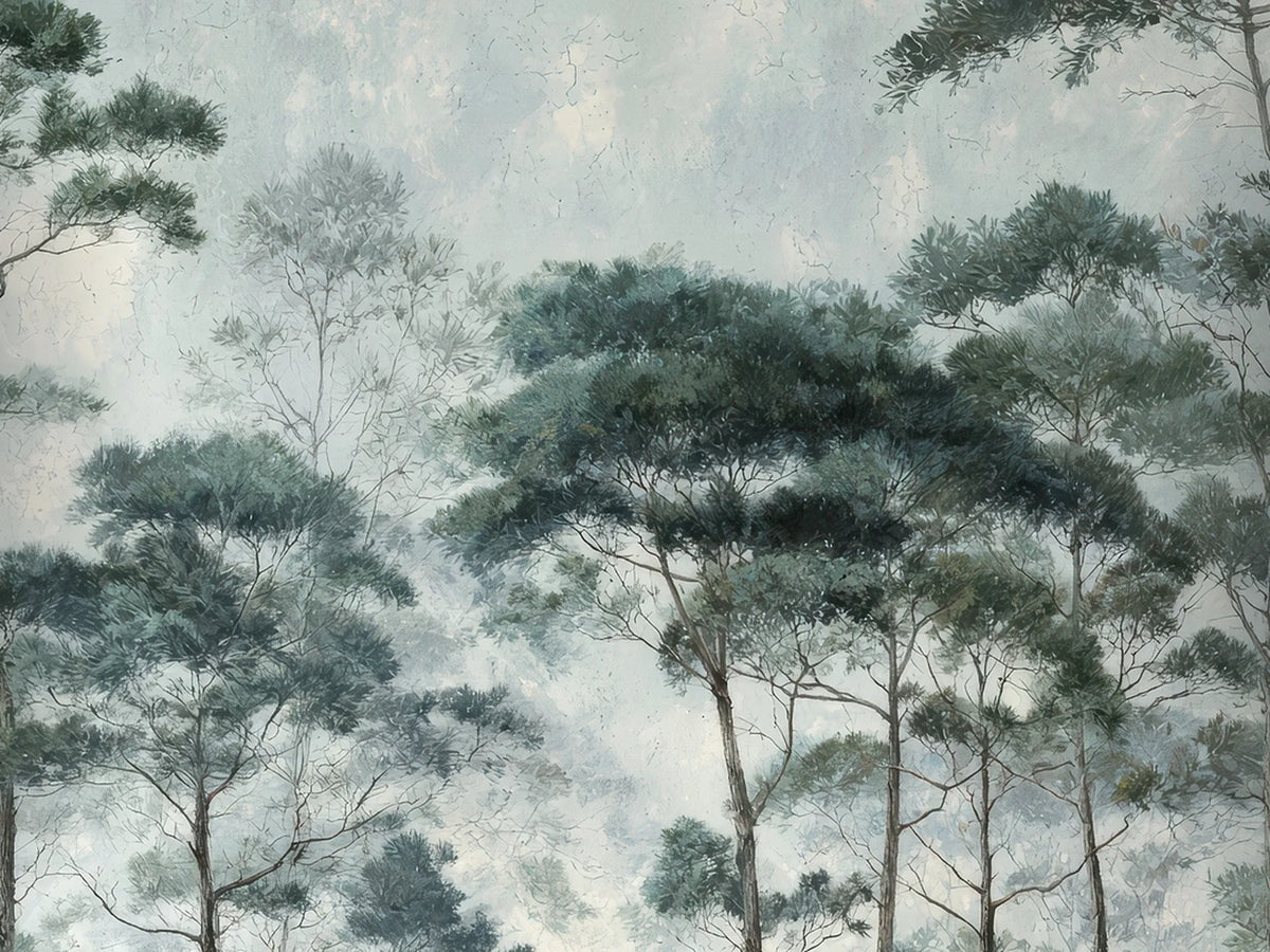 Papel Mural Bruma de Pinos Portis