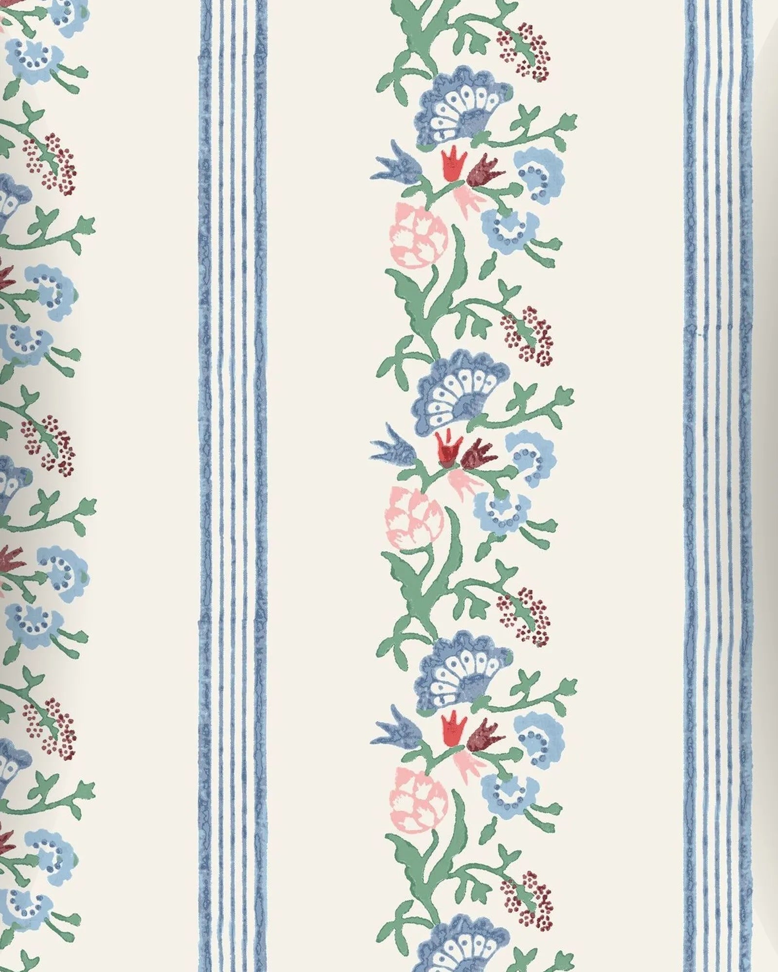 Papel Mural Cenefa Floral Portis