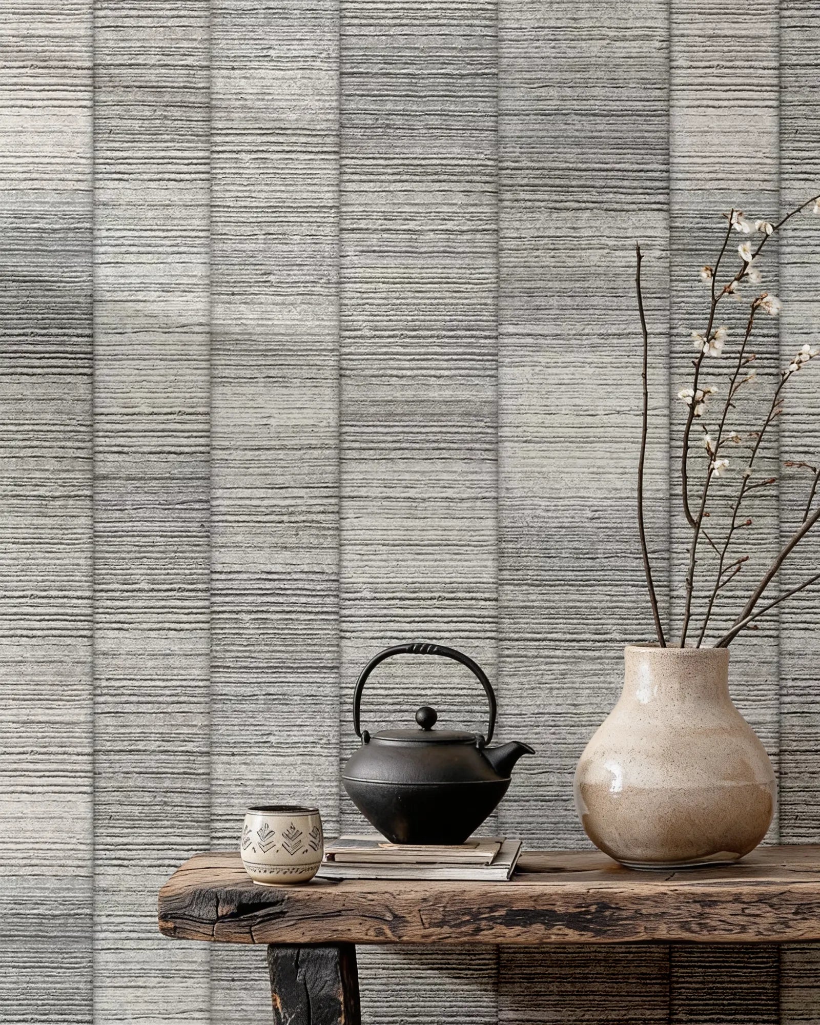 Papel Mural Concreto Rayado Portis