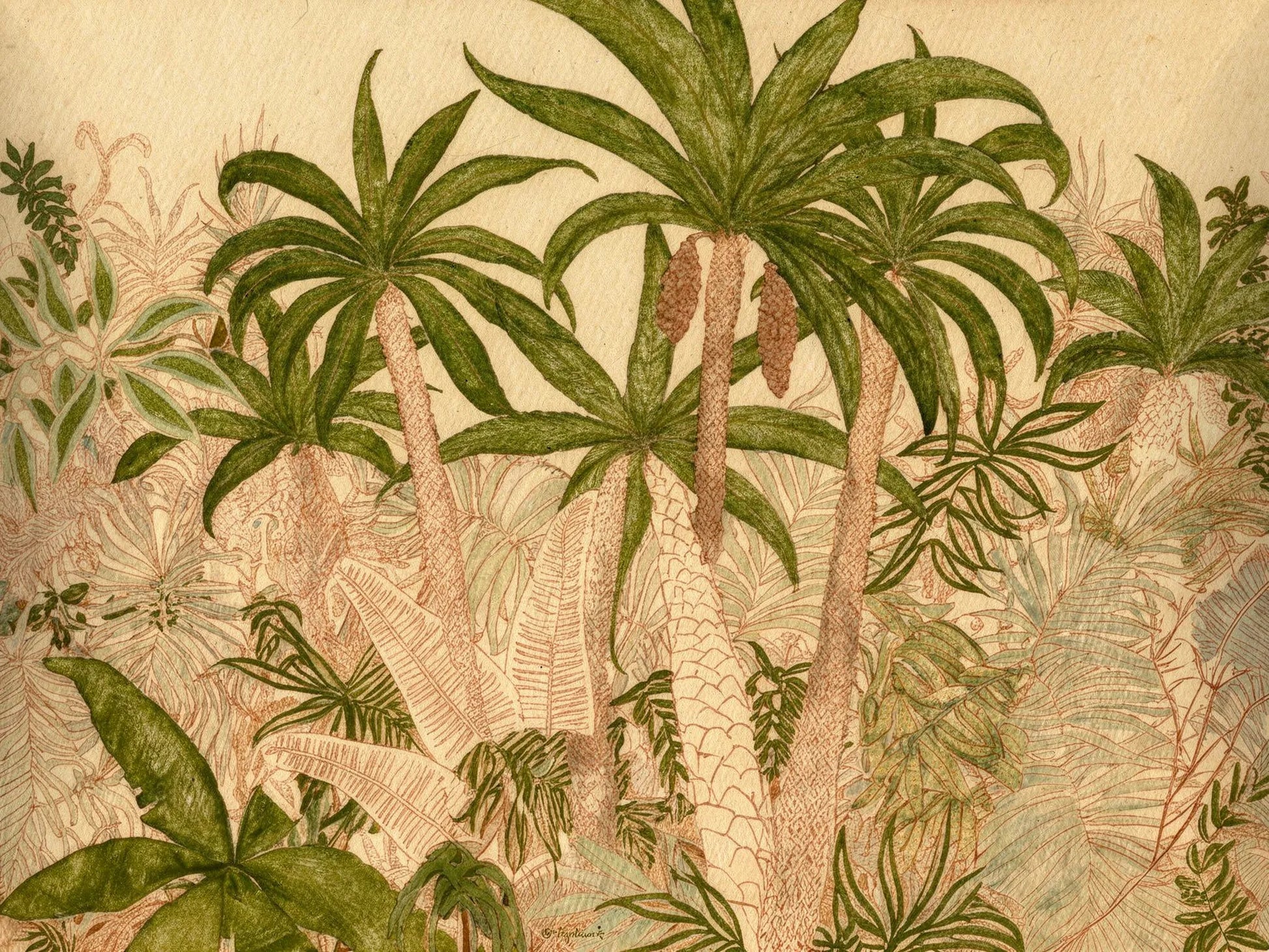 Papel Mural Oasis Botánico Portis