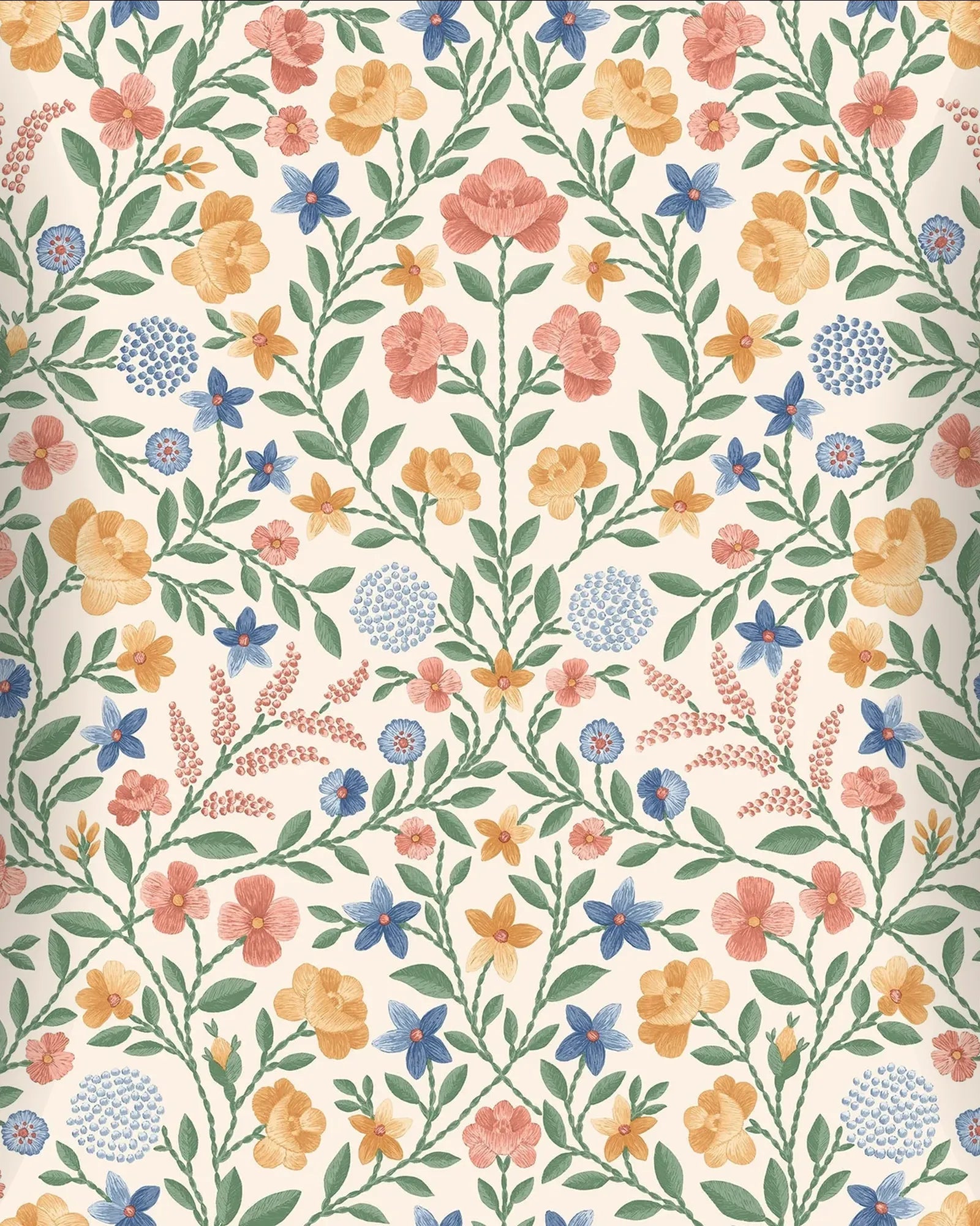Papel Mural Pradera Multicolor Portis