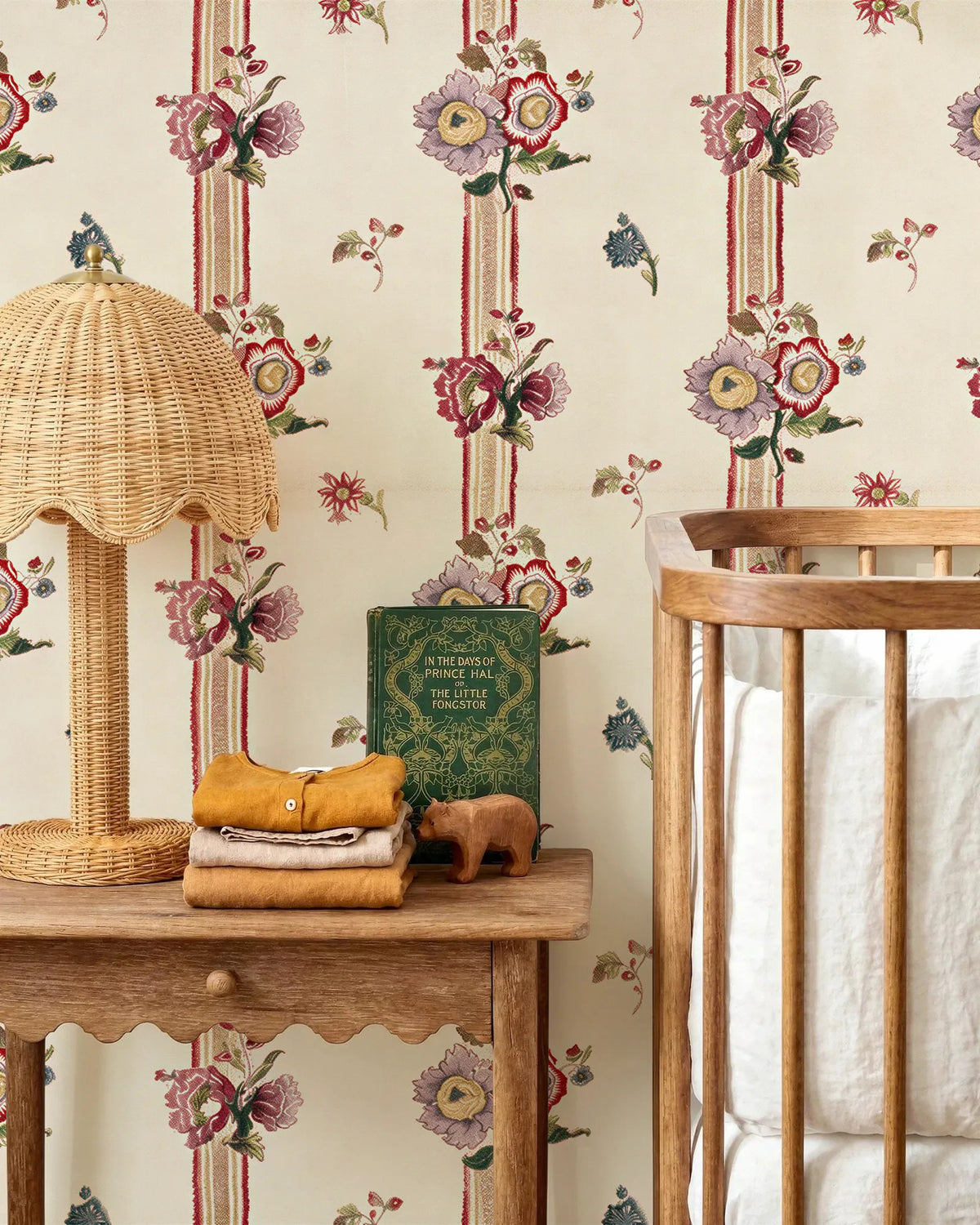 Papel Mural Ramo Floral Vintage Portis