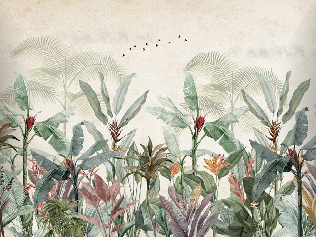 Papel Mural Selva Botánica Portis