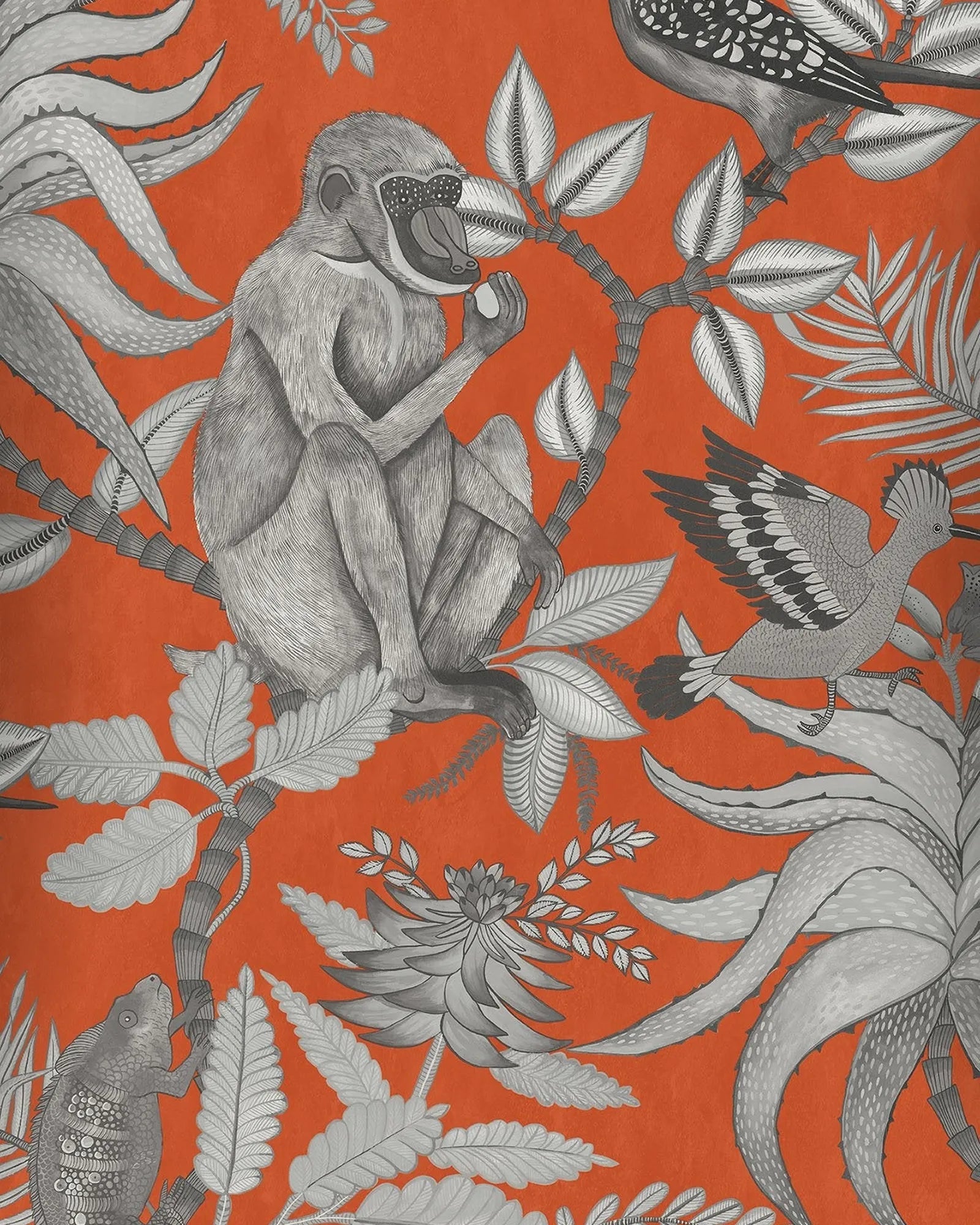Papel Mural Selva Carmesí Portis